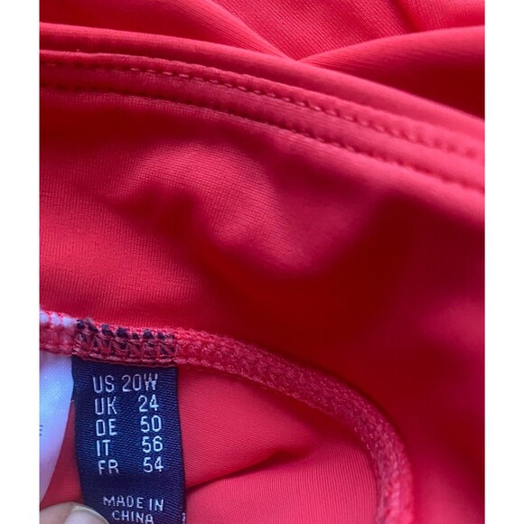 D & Co Swimsuit SET Coral Adjustable Tankini Top & Swim Skirt Plus Size 20W - Picture 12 of 16